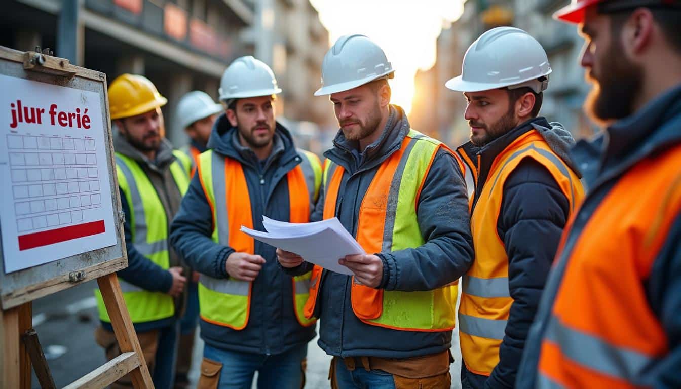 Illustration: Comprendre le cadre légal du travail des ouvriers du BTP les jours fériés