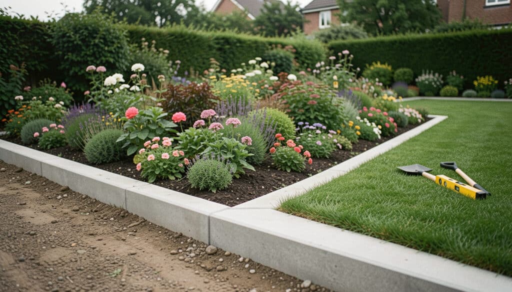Bordure de jardin en béton : bien choisir et poser