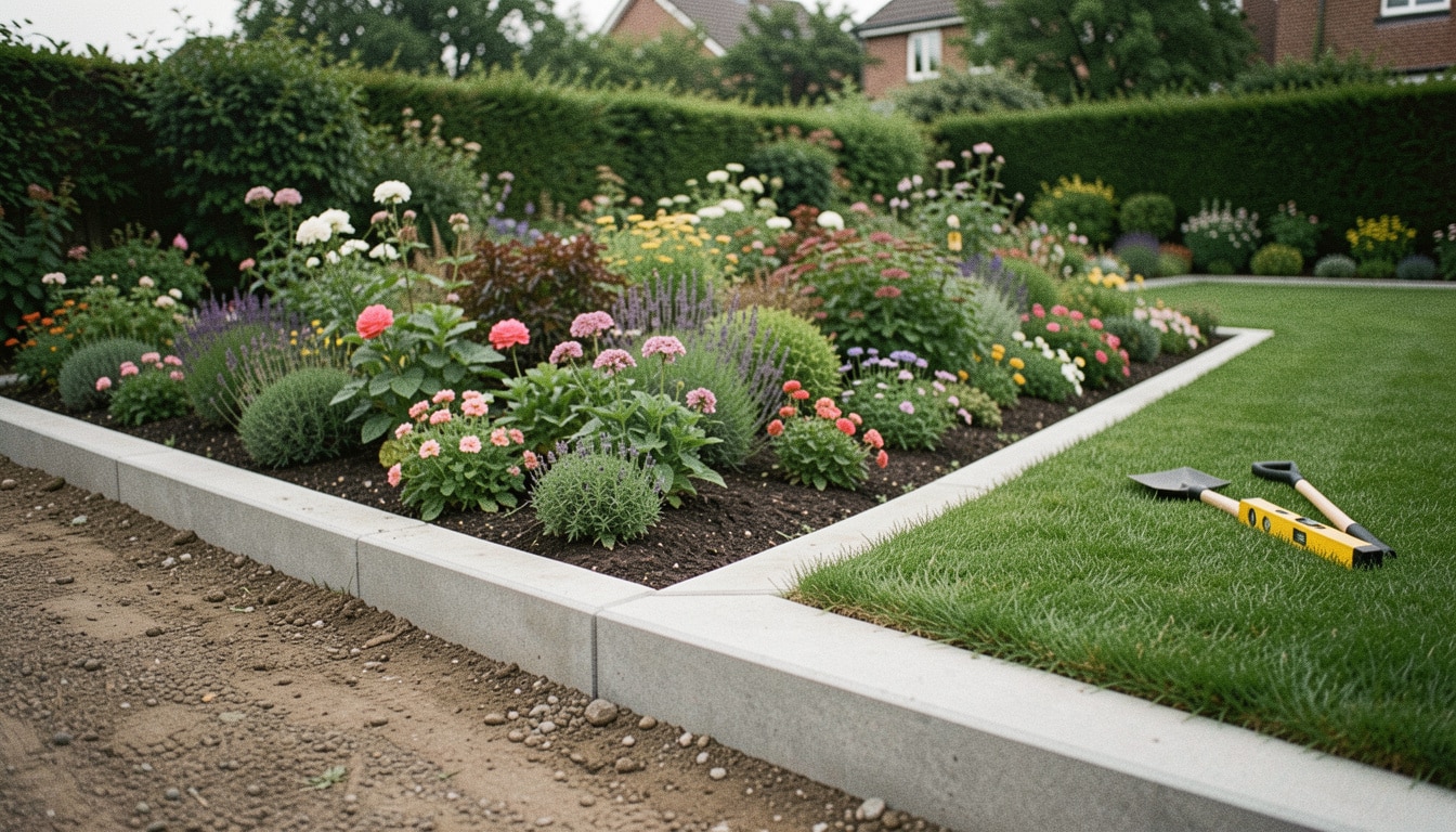 Bordure de jardin en béton : bien choisir et poser