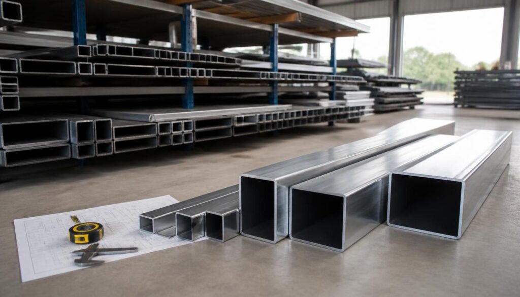 Tube rectangulaire en acier : dimensions, usages et choix